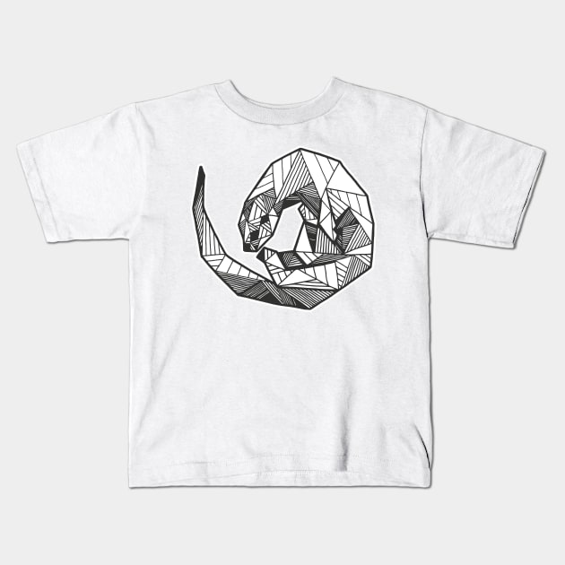 Tribal Otter Kids T-Shirt by LeCouleur